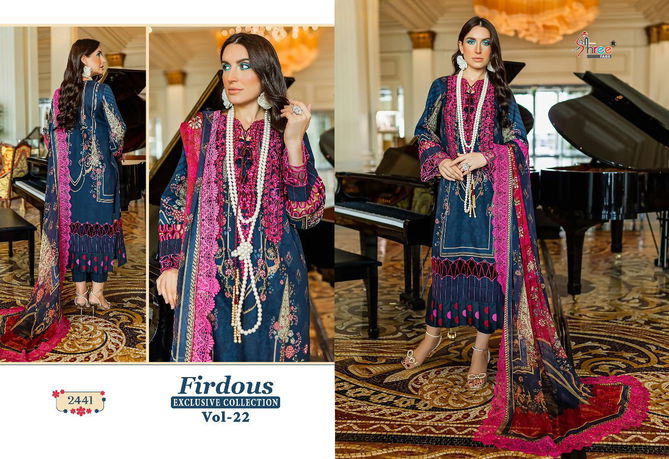 Firdous Exclusive Collection 22 Casual Wear Wholesale Cotton Pakistani Salwar Suits